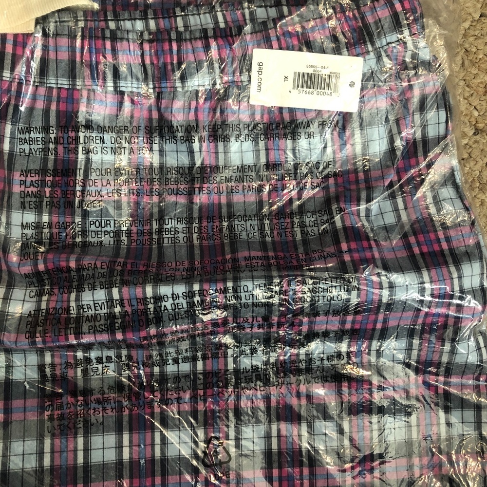 GAP Purple Block PJ Bottoms